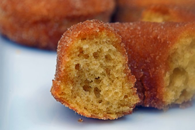 baked donut closeup