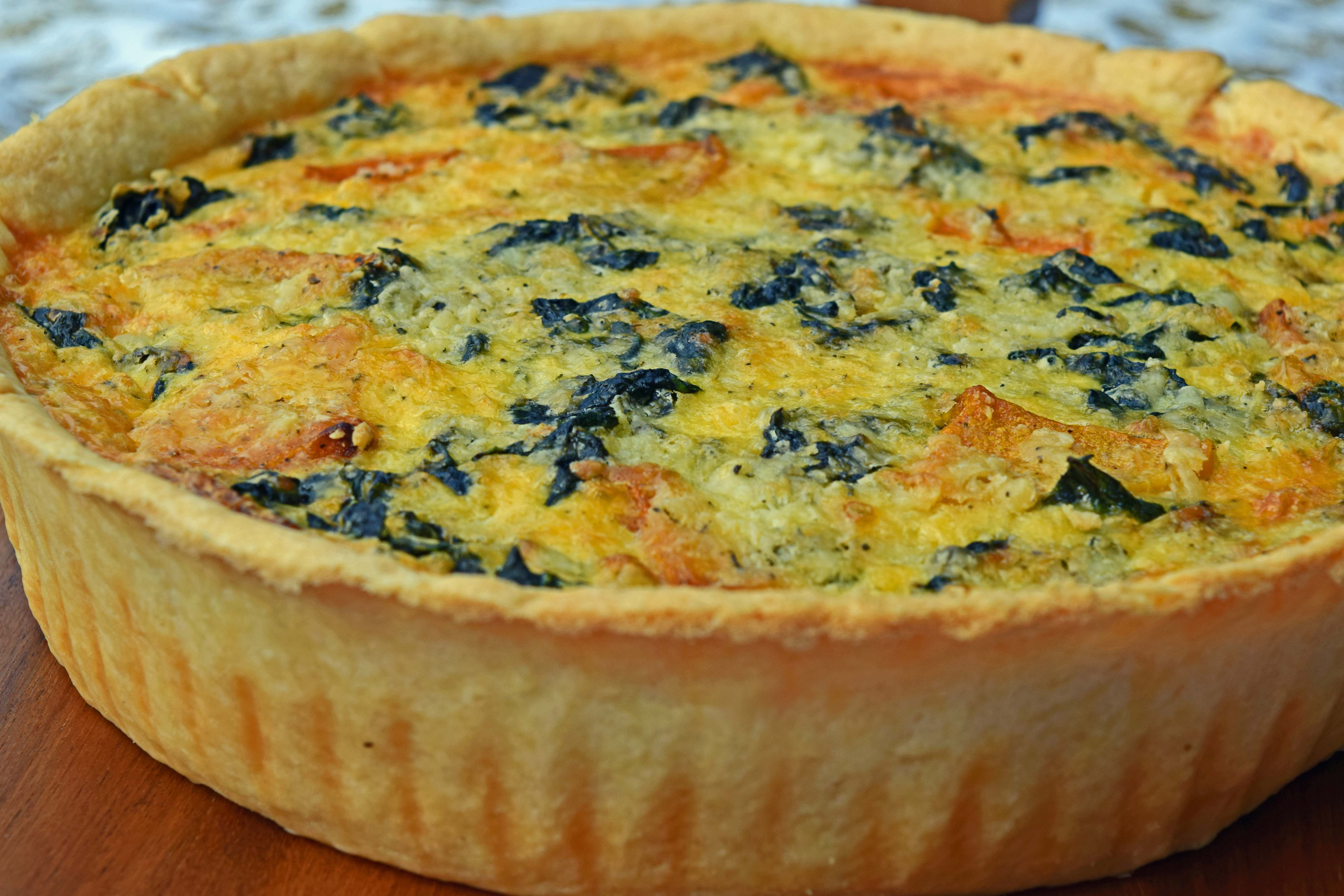 Butternut quiche side