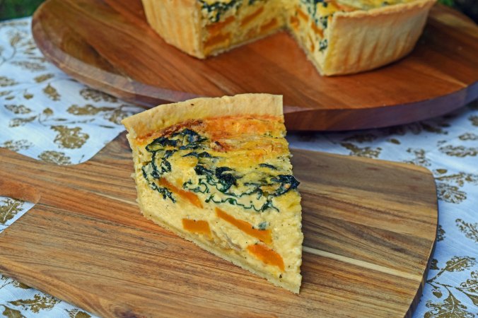 Butternut quiche slice