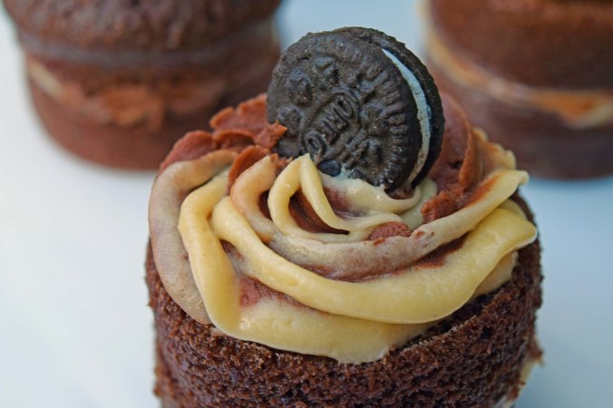 Oreo cake closeup