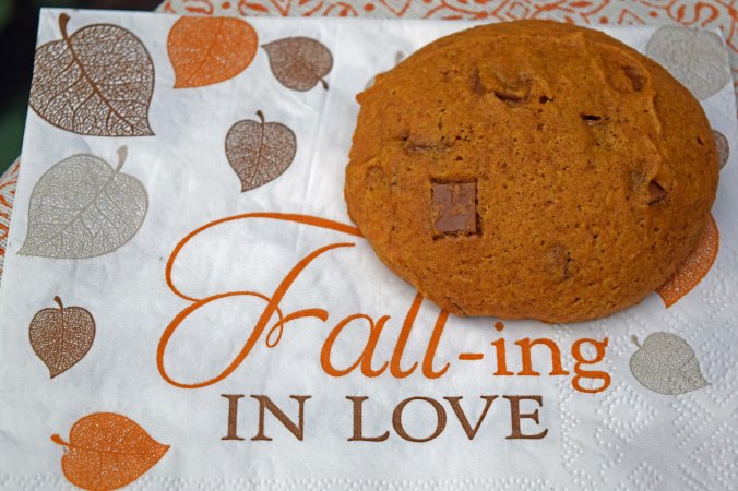 Pumpkin cookie napkin