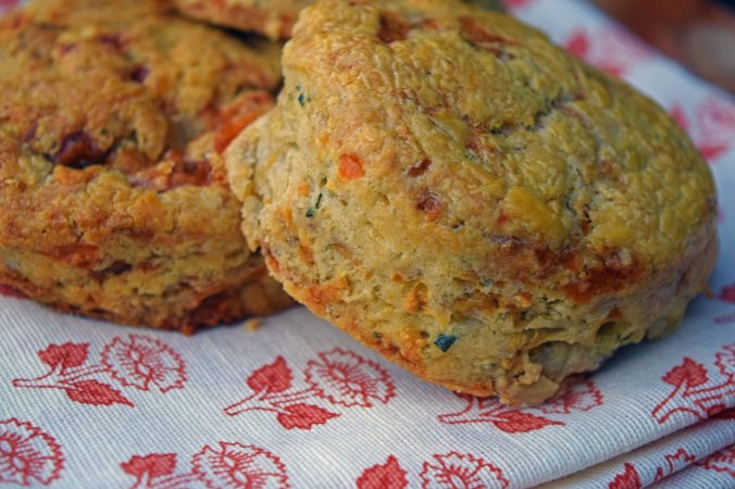 Stilton scone closeup