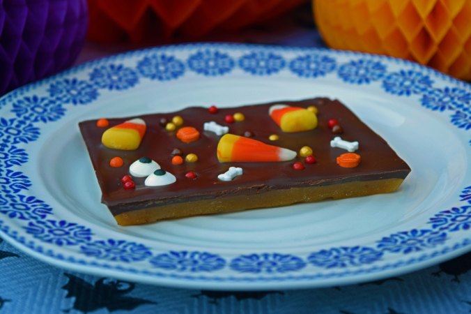 butterscotch bark closeup