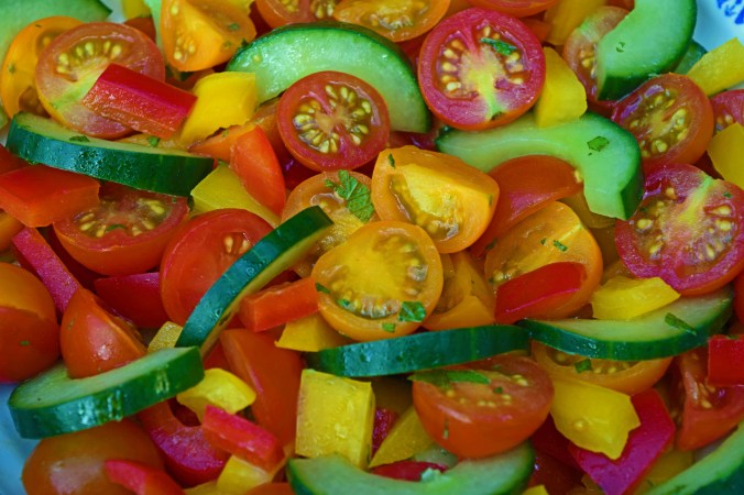 Minty tomato salad1