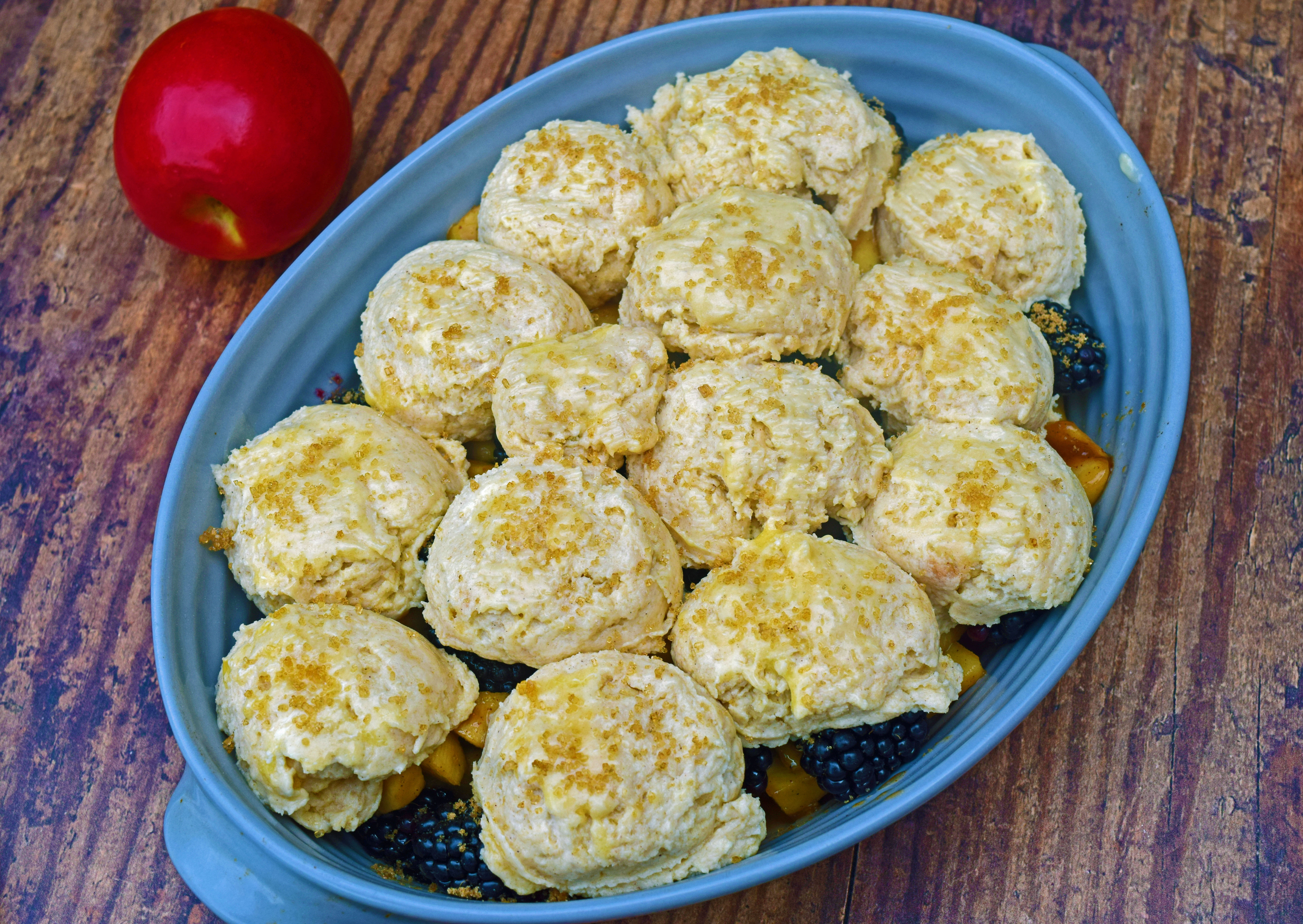 Apple Blackberry Cobbler