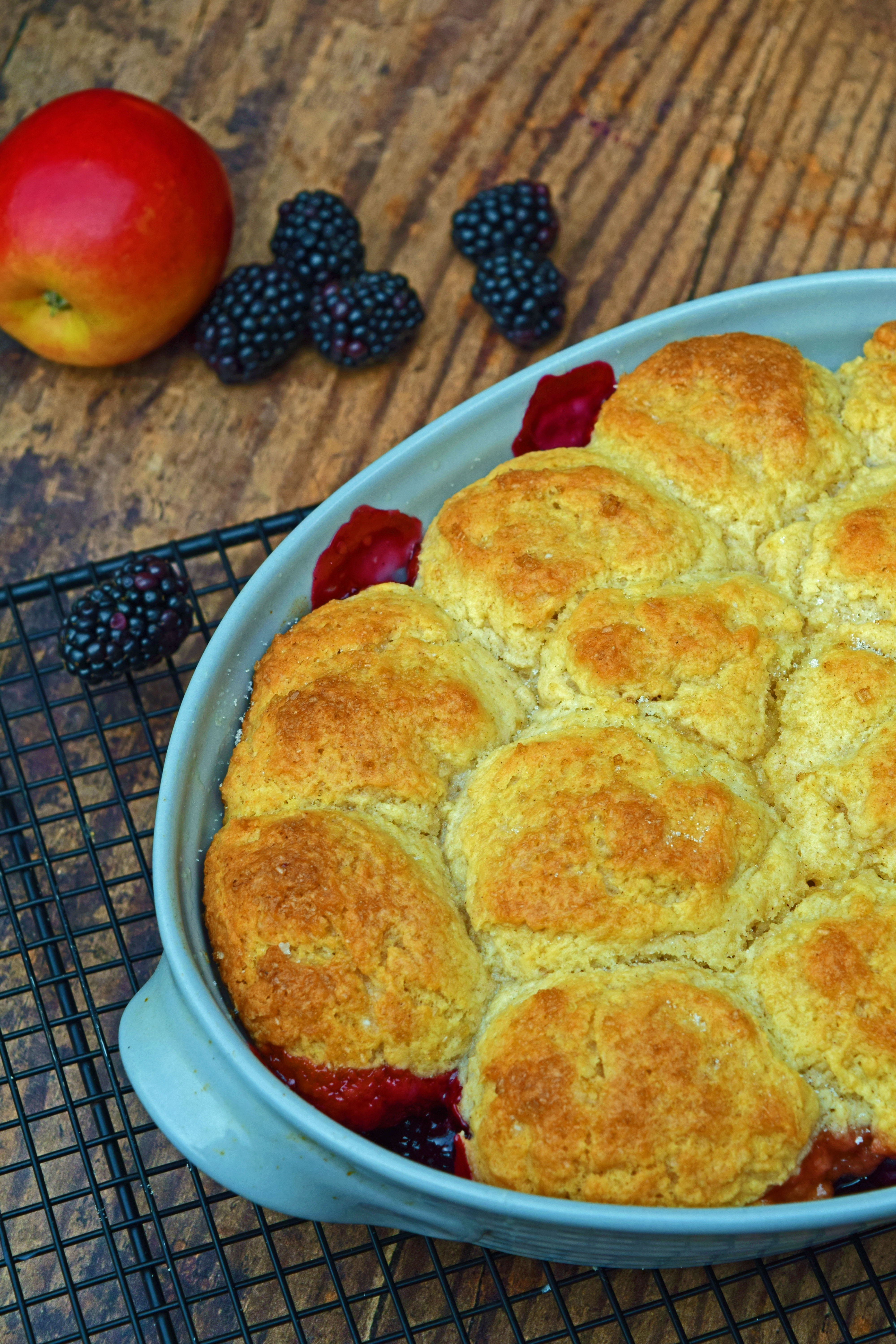 Apple Blackberry Cobbler2