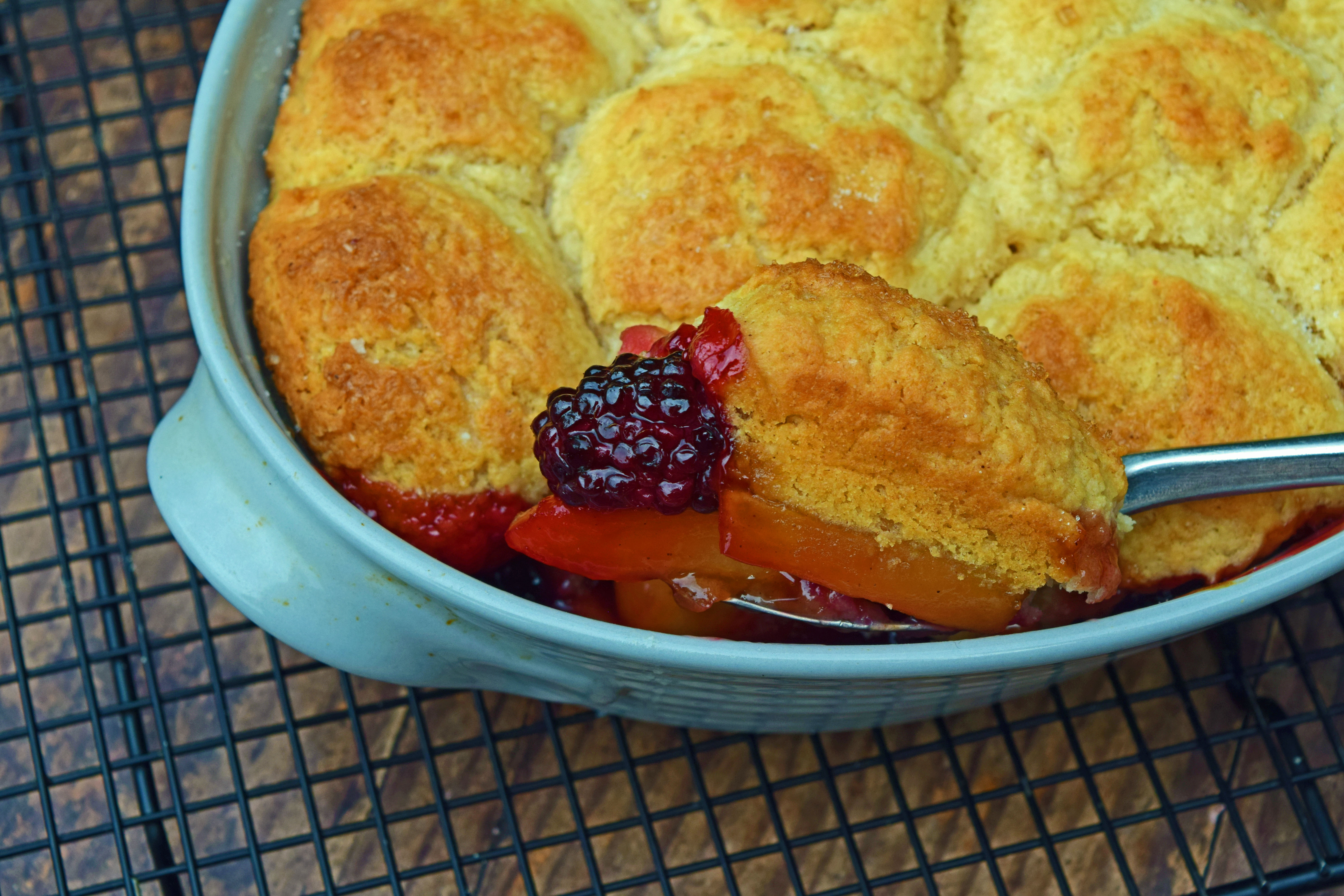 Apple Blackberry Cobbler3