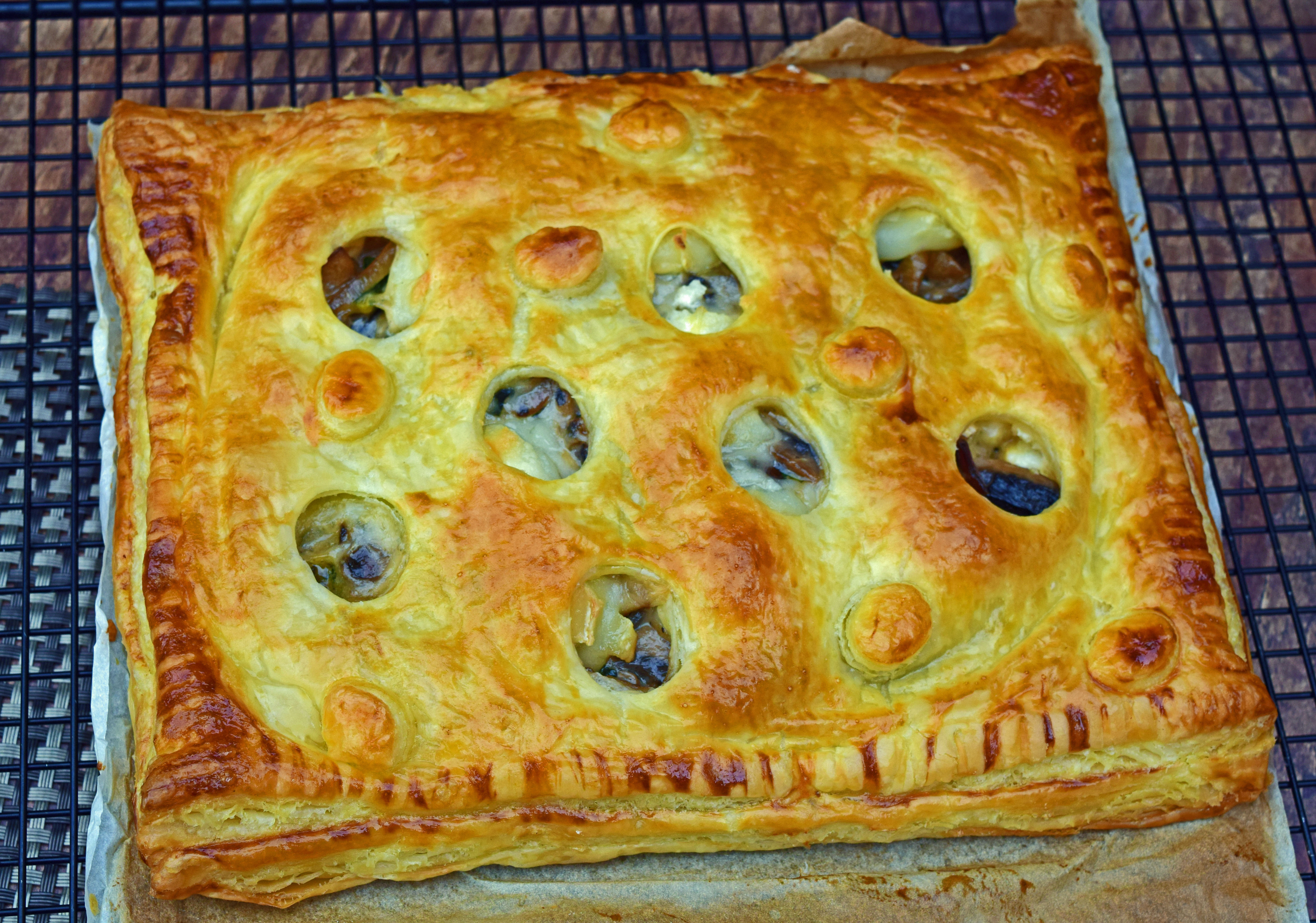 Swiss chard and mushroom pie1