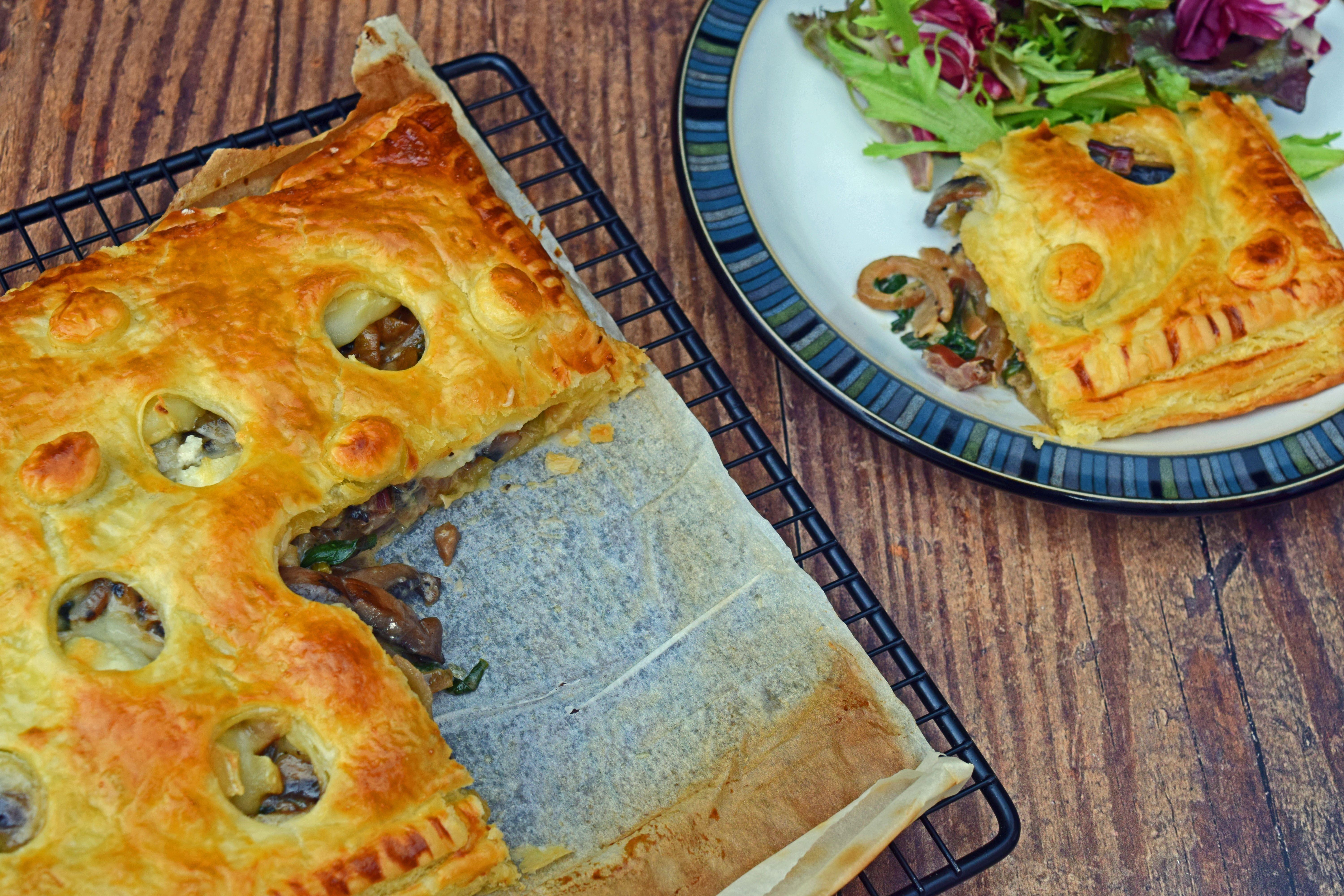 Swiss chard and mushroom pie6