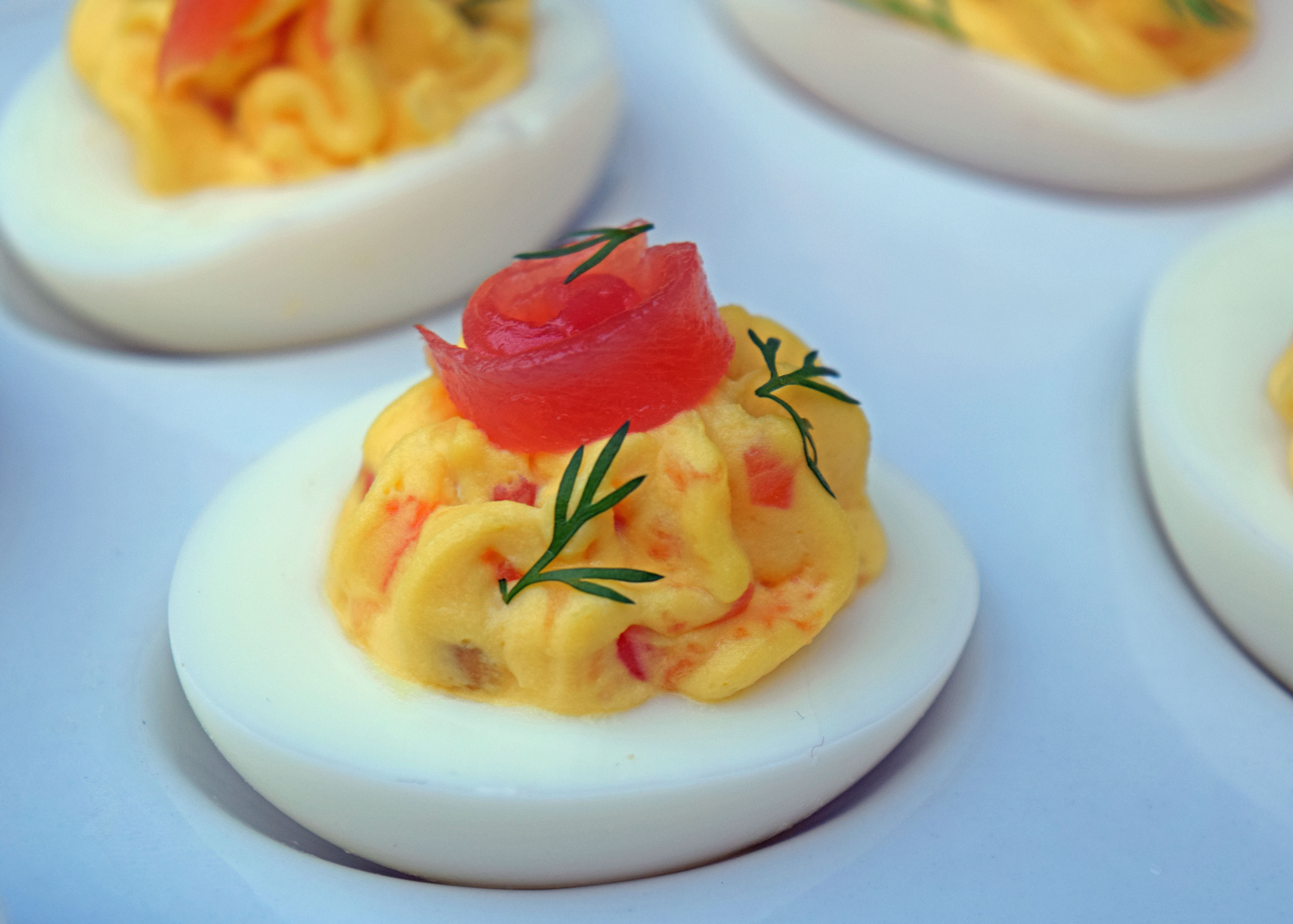 Smoked Salmon devilled egg